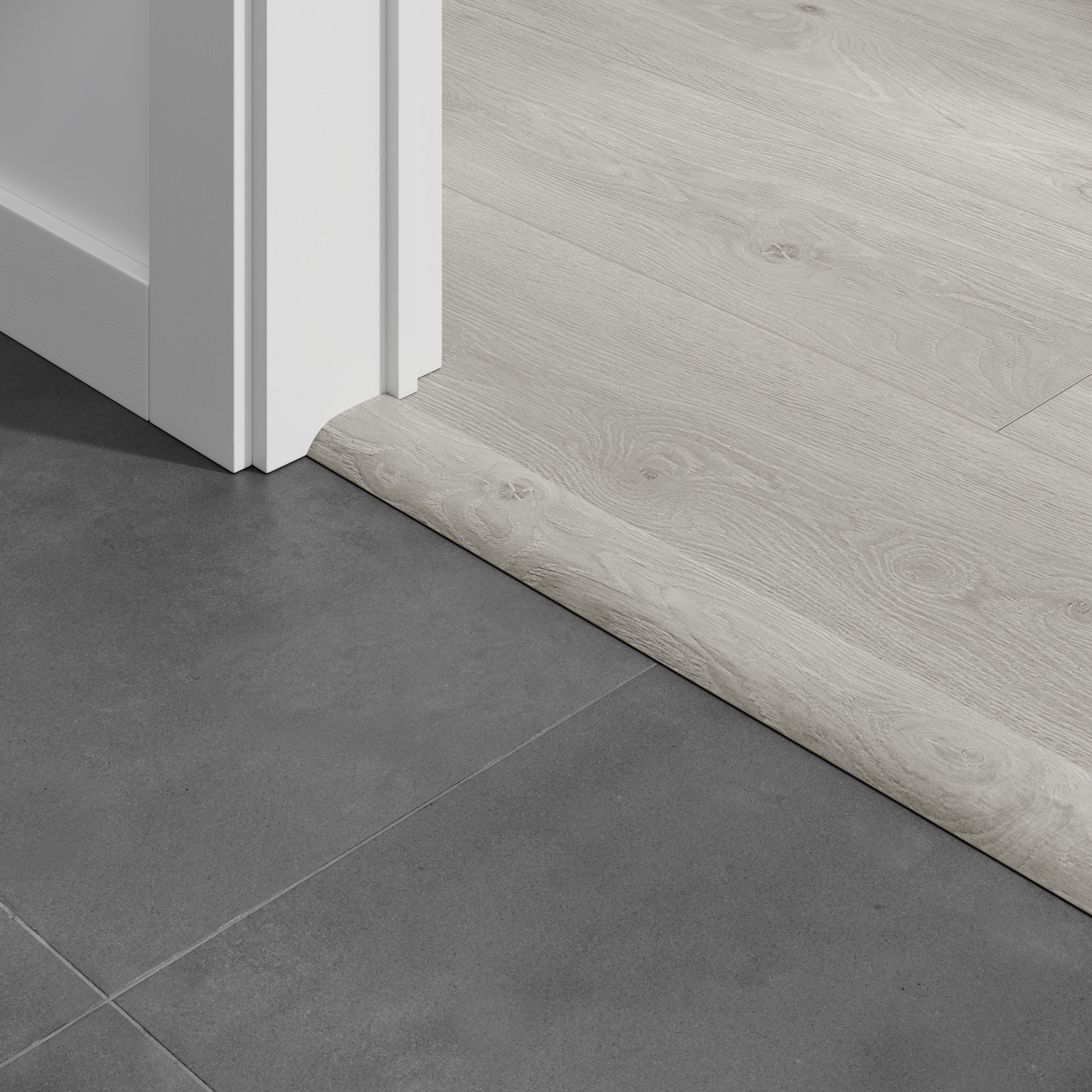 Barre seuil Bloom Silver Grey 1M Pour parquet stratifié 1000x45x12mm