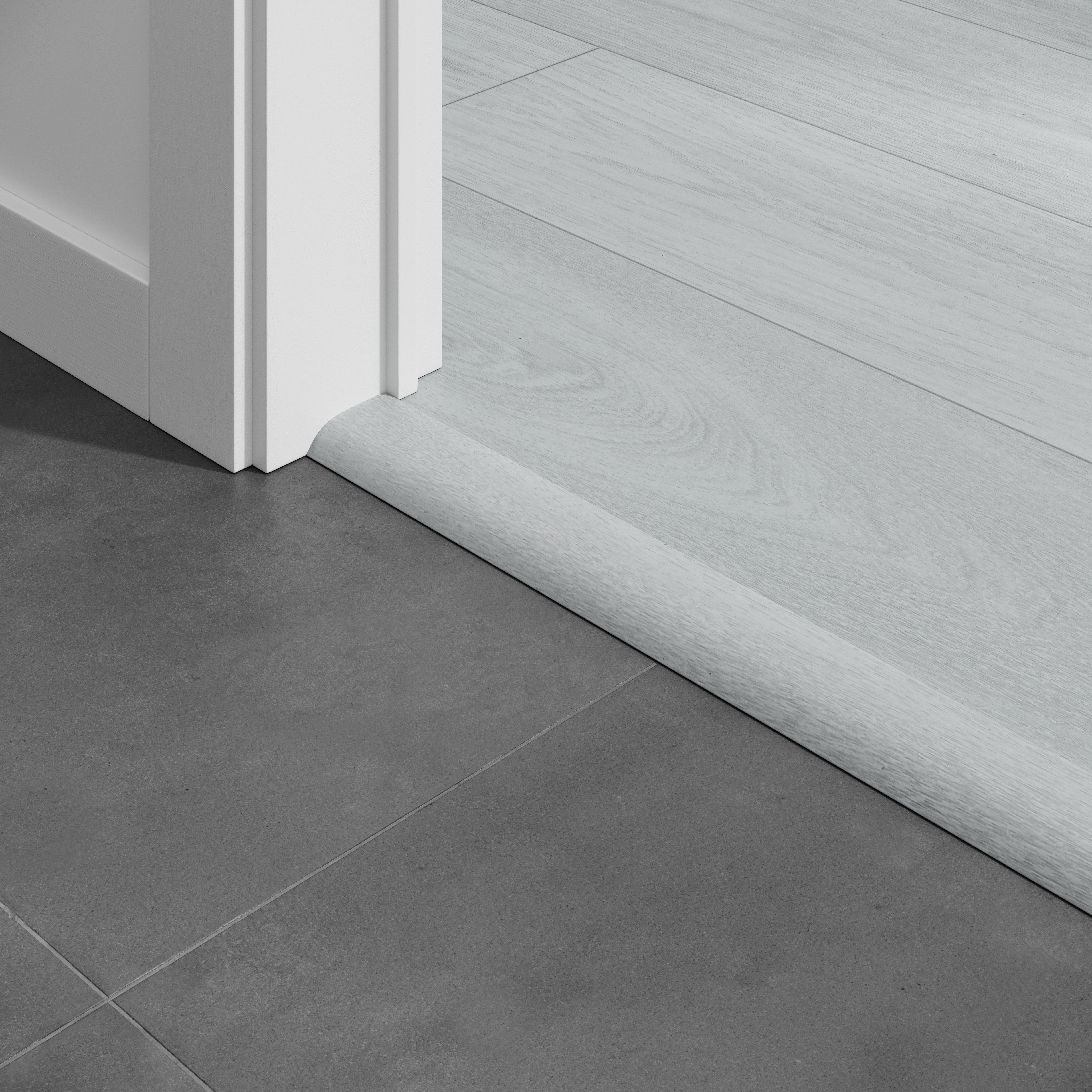 Barre seuil Charme White 1M Pour parquet stratifié 1000x45x12mm