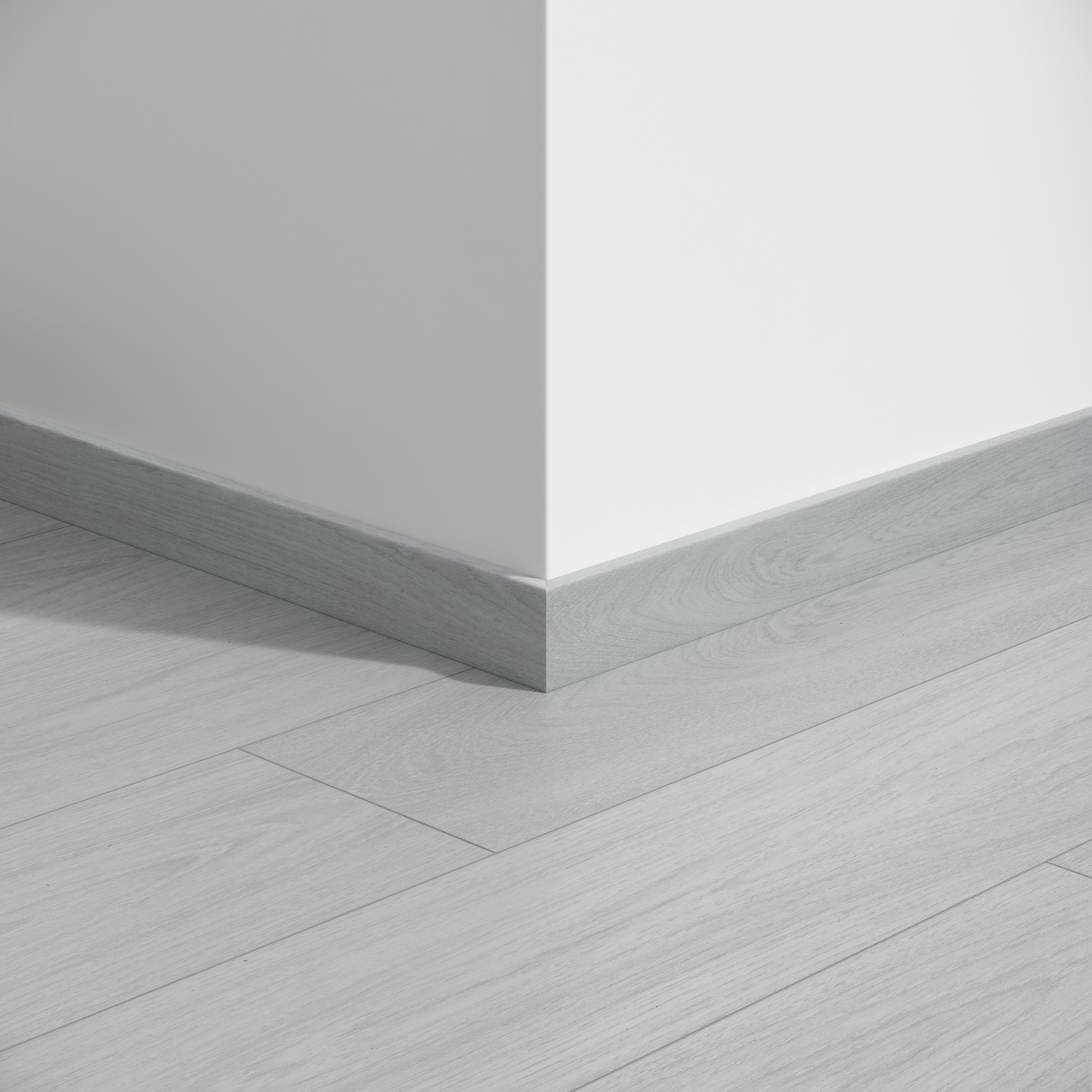 Plinthe 60 Charme White 2,4M Parquet stratifié 2400x12x60mm - 9,6M2/P