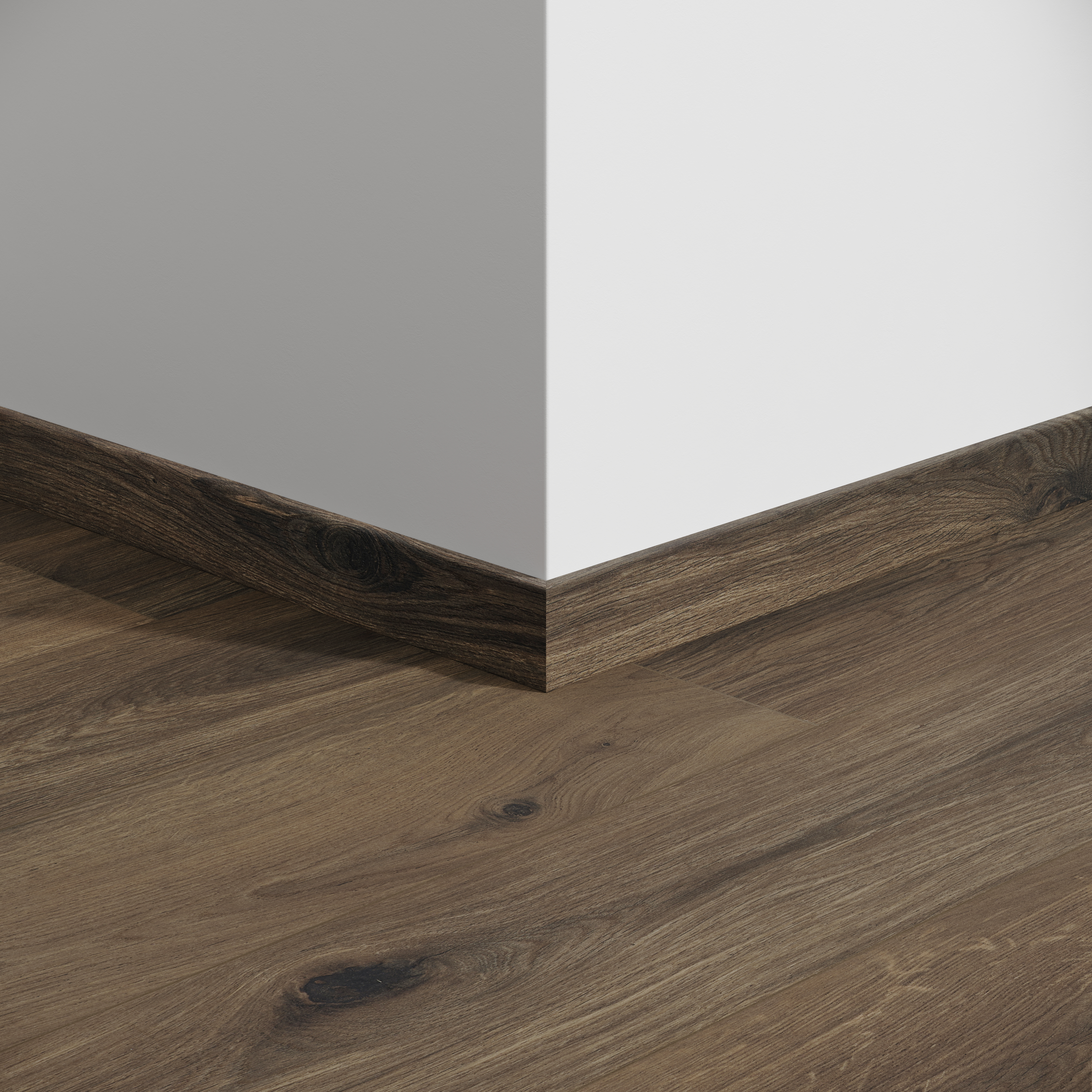 Plinthe 60 Gyant Dark Brown 2,4M Parquet stratifié 2400x12x60mm - 9,6M2/P