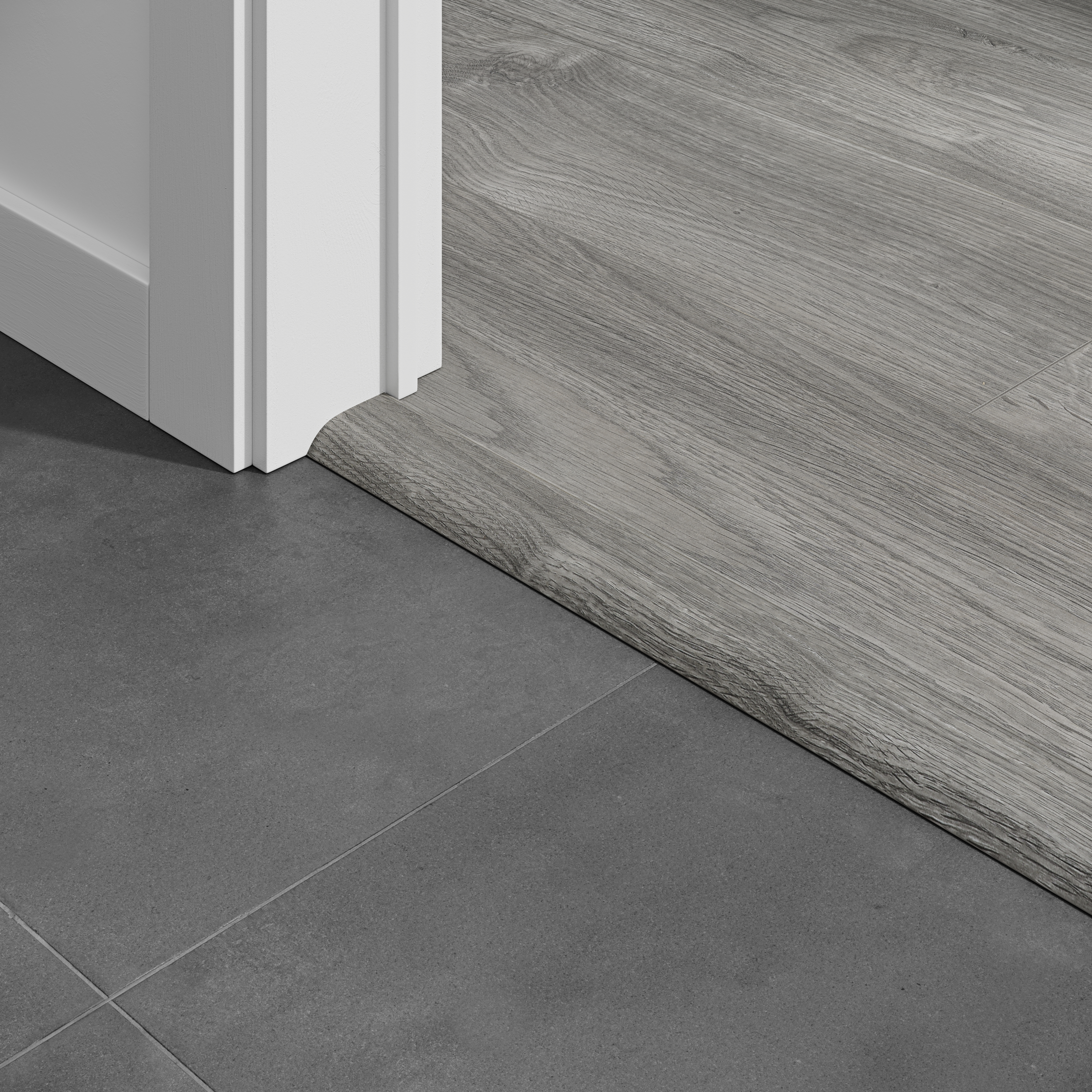 Barre seuil Java Light Grey 1M Pour parquet stratifié 1000x45x12mm