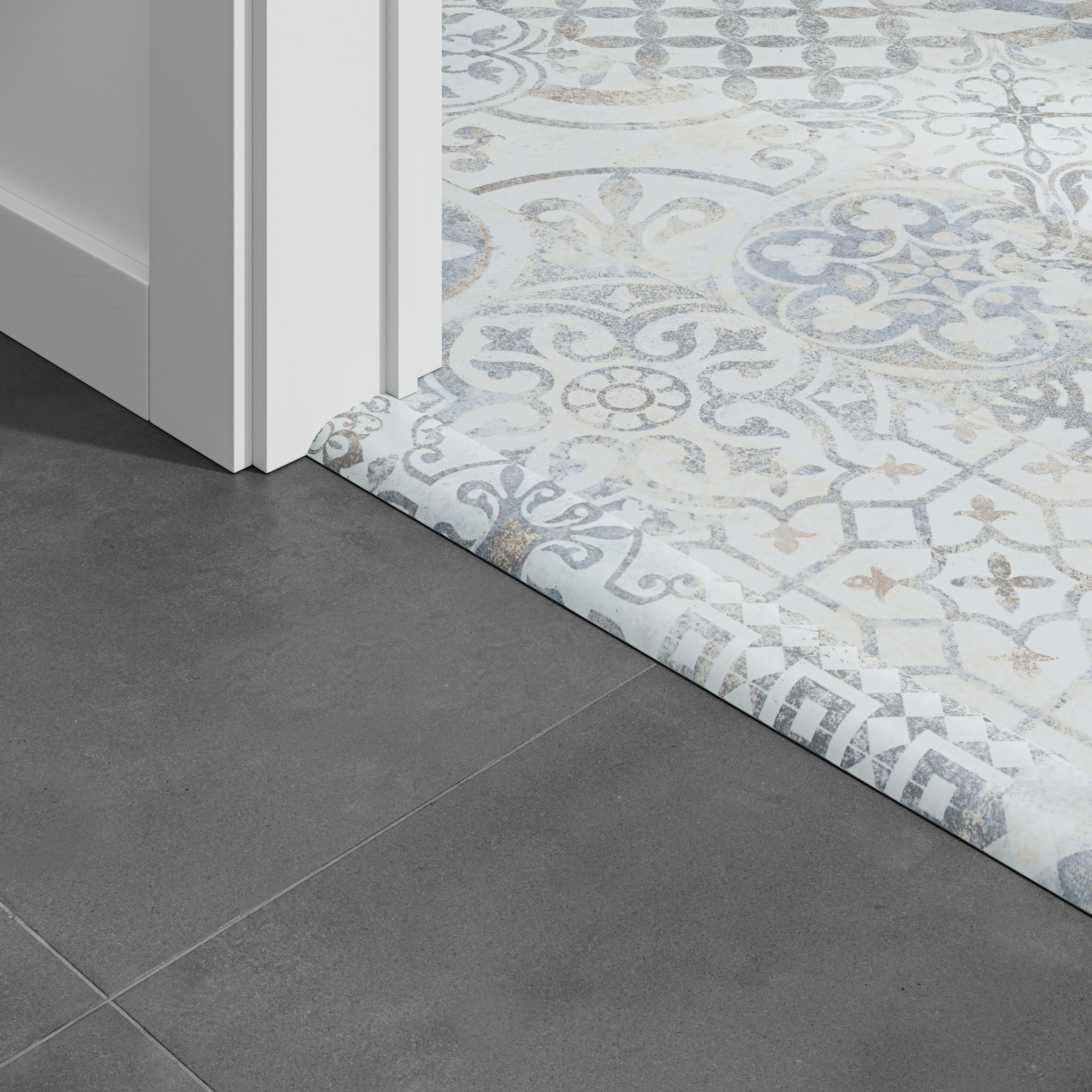 Barre seuil Retro Chic Blue Grey 2,4M Pour parquet stratifié 2400x45x12mm