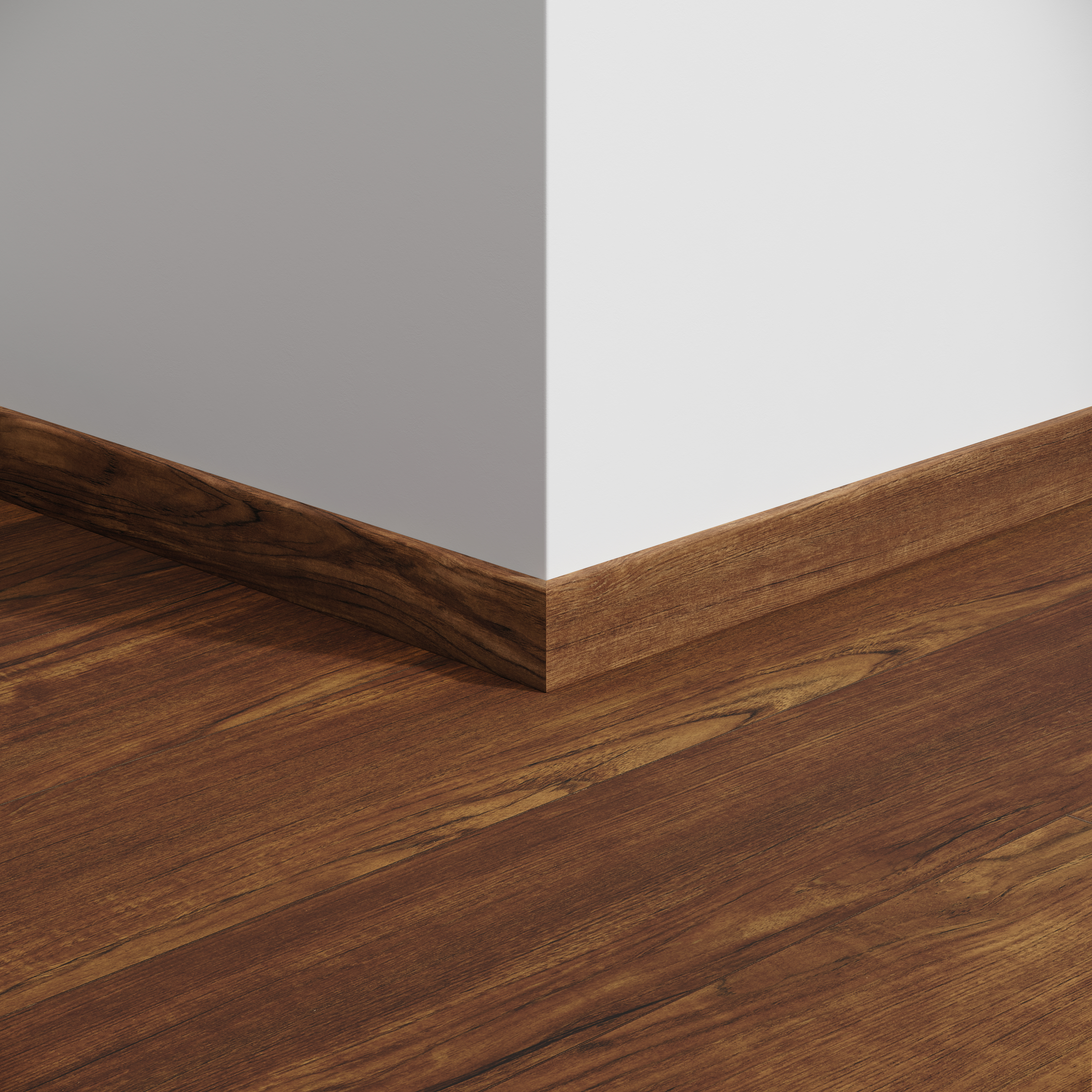 Plinthe 60 Teak Brown 2,4M Parquet stratifié 2400x12x60mm - 9,6M2/P