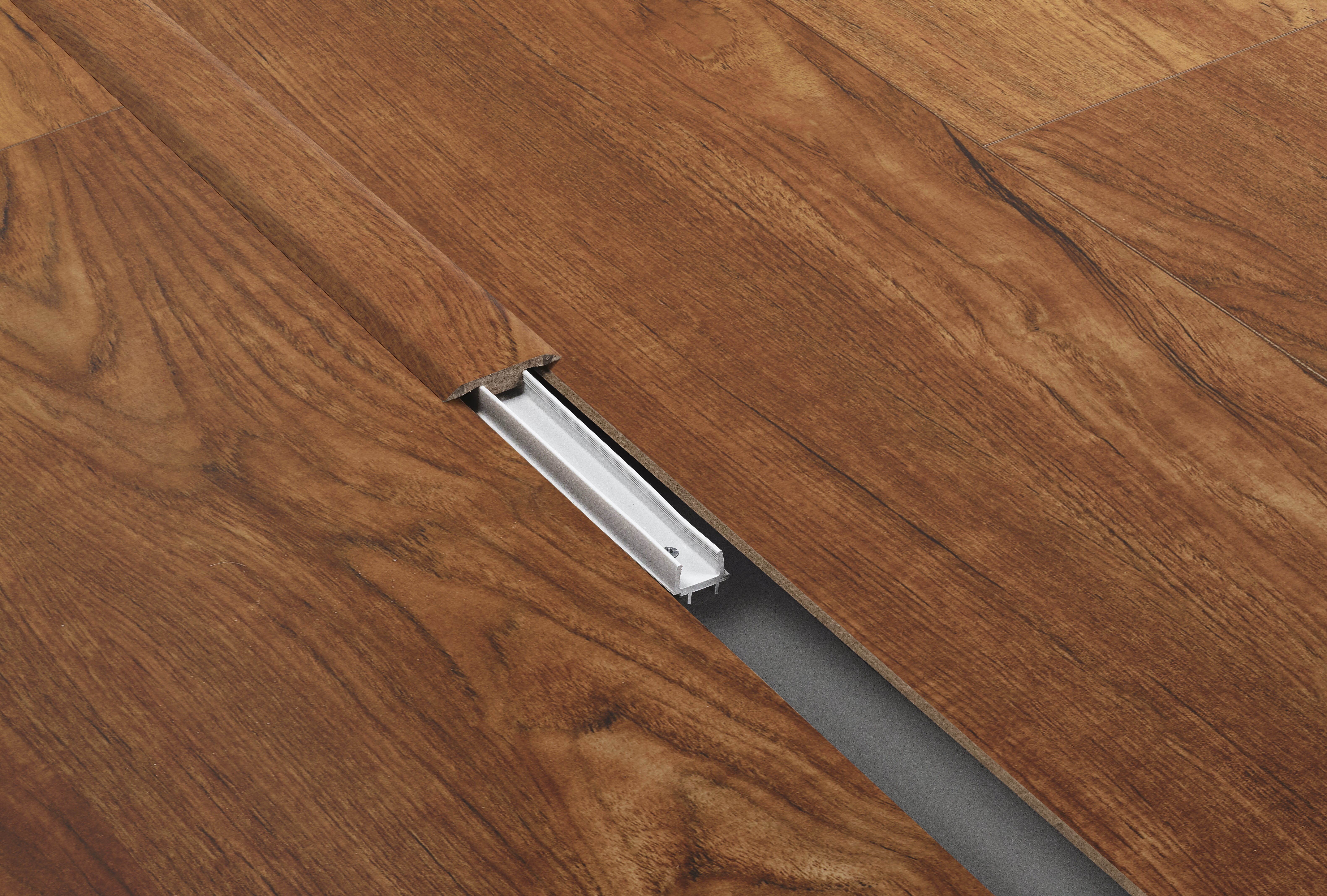 Barre jonction Teak Brown 1M Pour parquet stratifié 1000x40x8mm