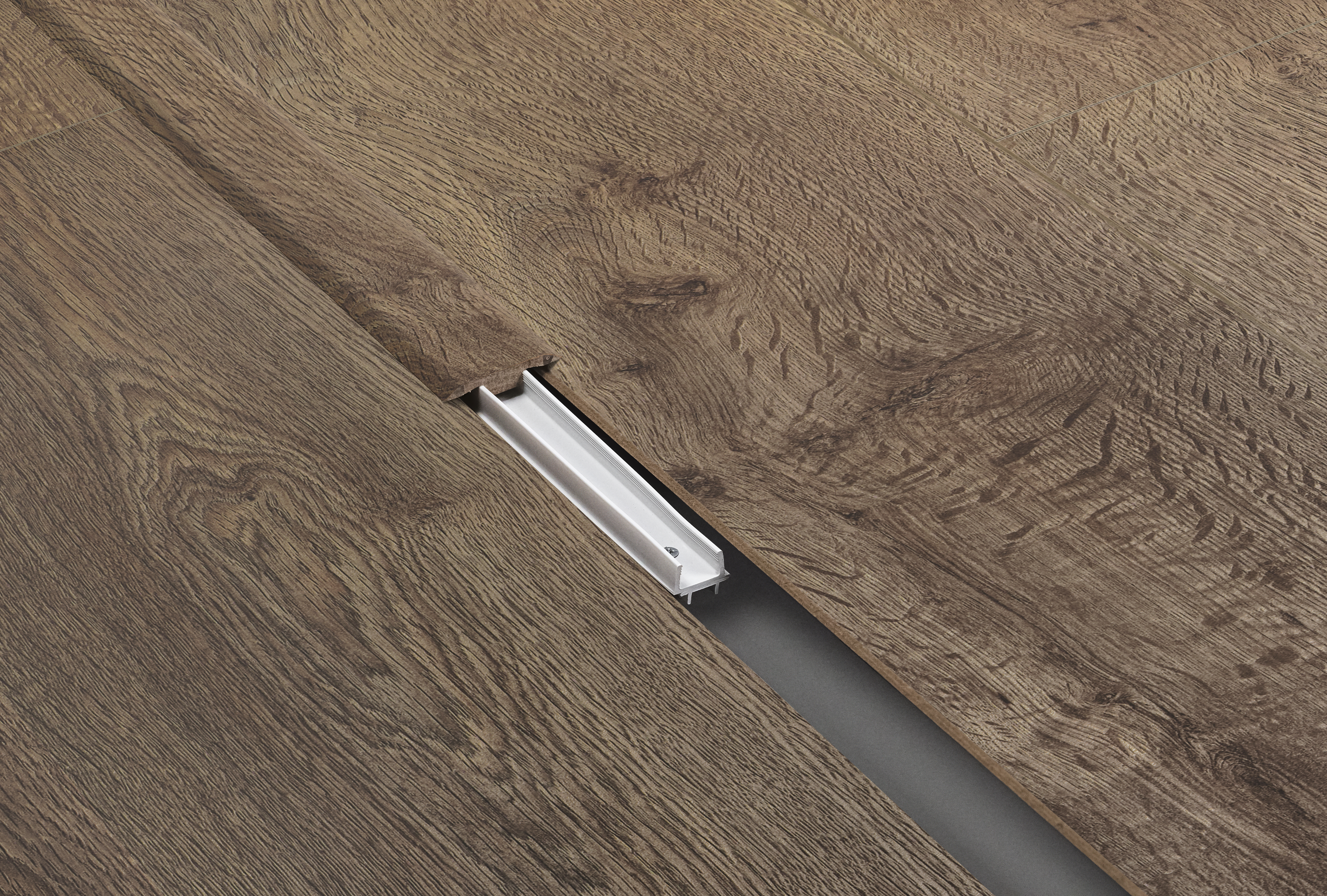 Barre jonction Texas Brown 1M Pour parquet stratifié 1000x40x8mm