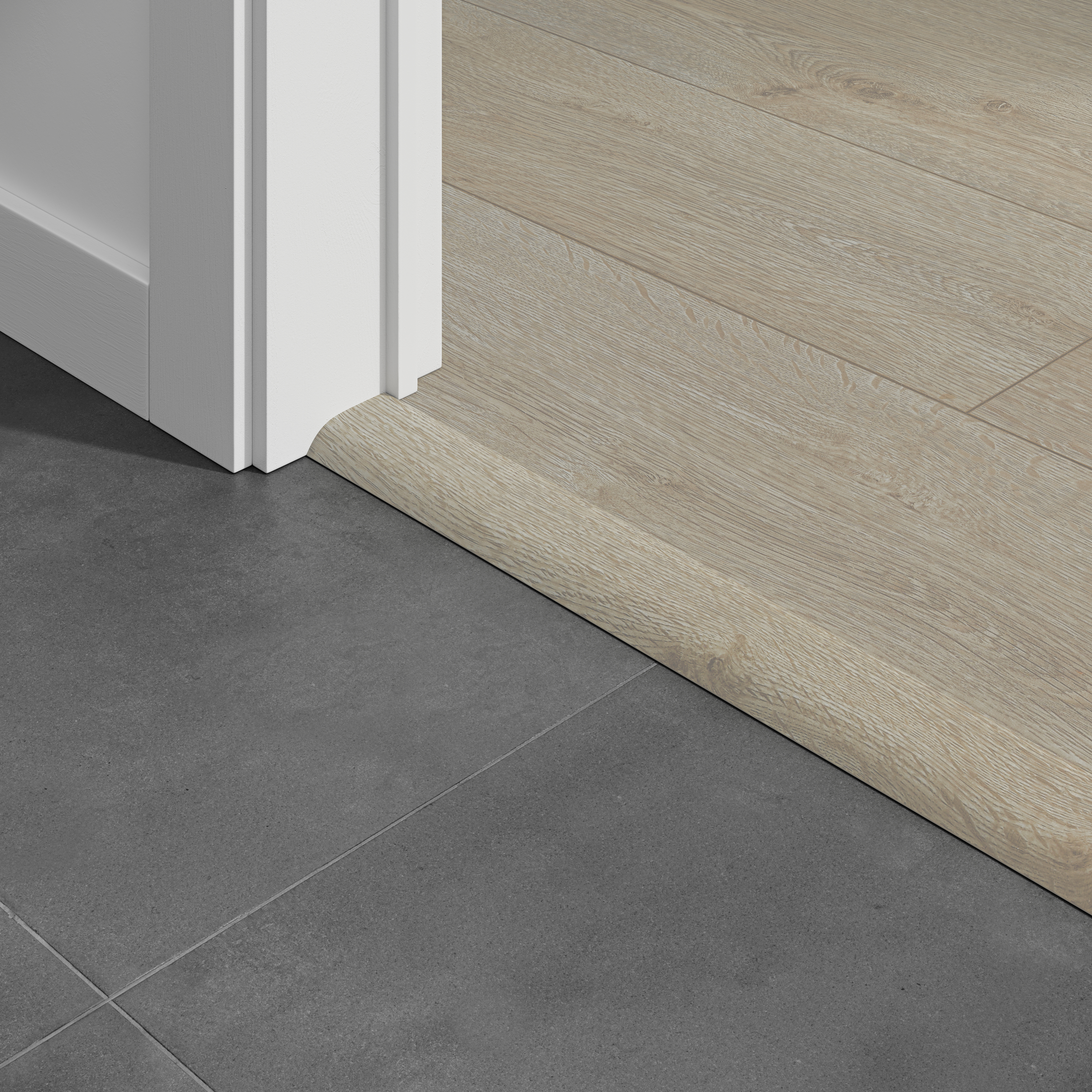 Barre seuil Texas Light Natural 1M Pour parquet stratifié 1000x45x12mm