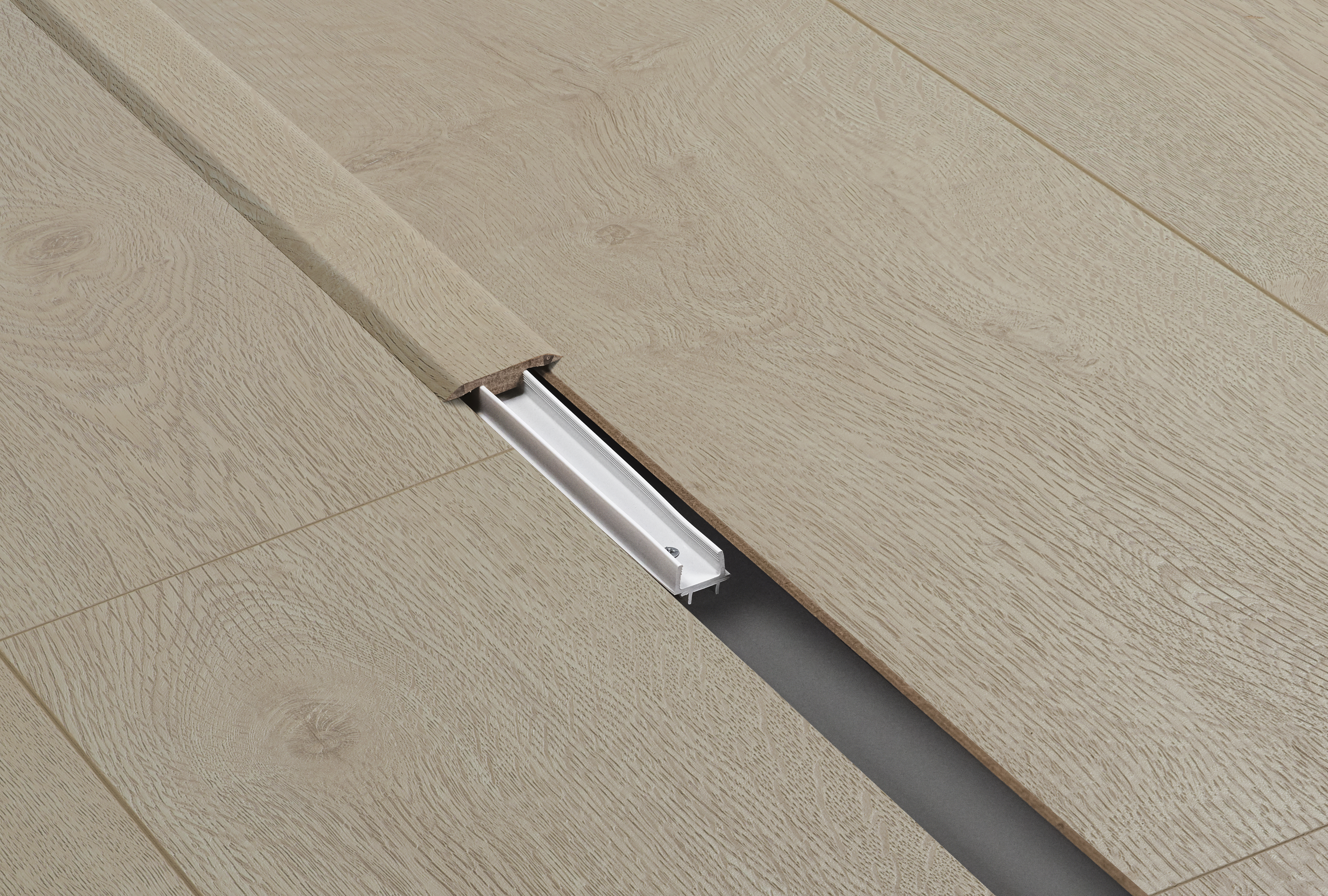 Barre jonction Texas Lgt Natural 2,4M Pour parquet stratifié 2400x40x8mm