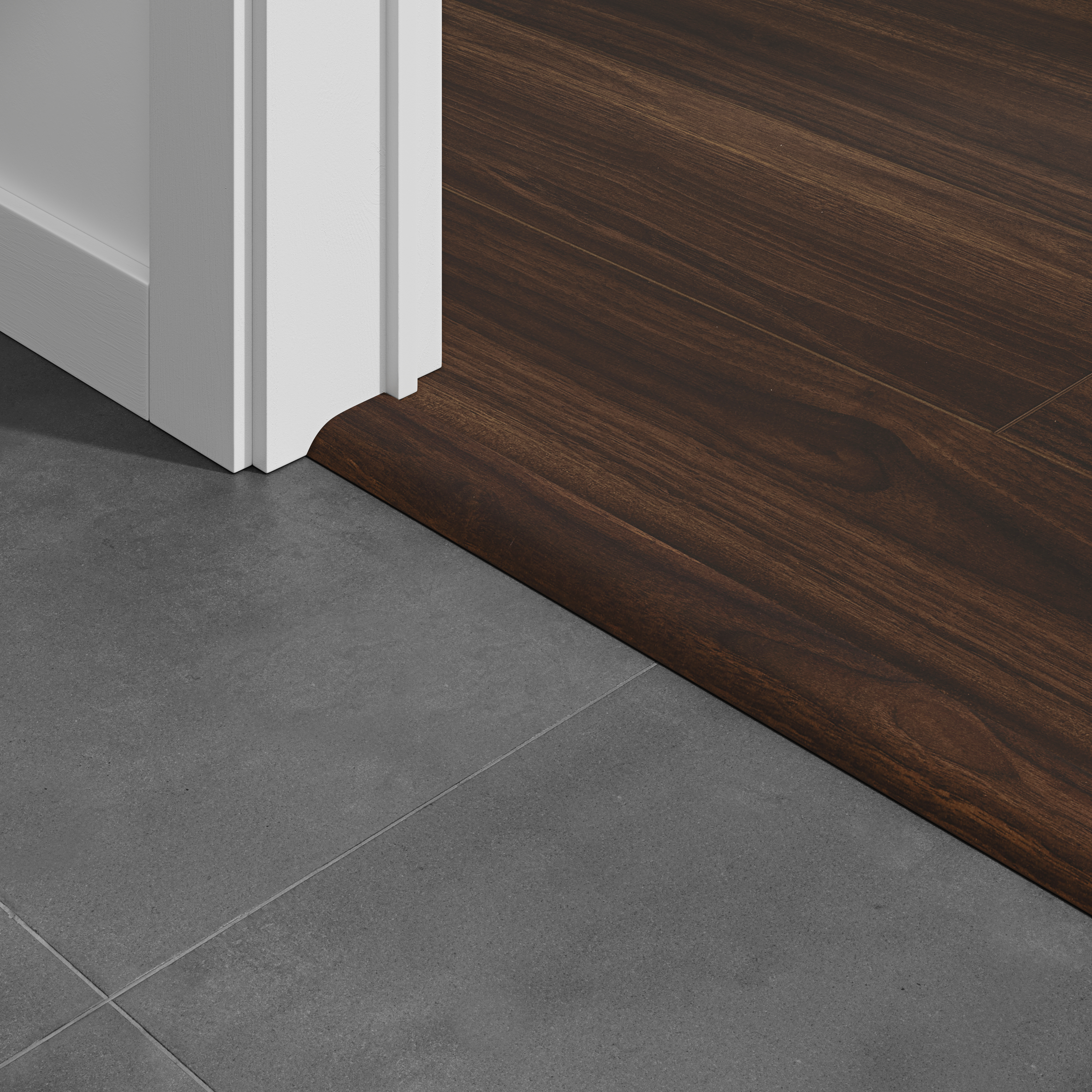 Barre seuil Walnut Brown 1M Pour parquet stratifié 1000x45x12mm