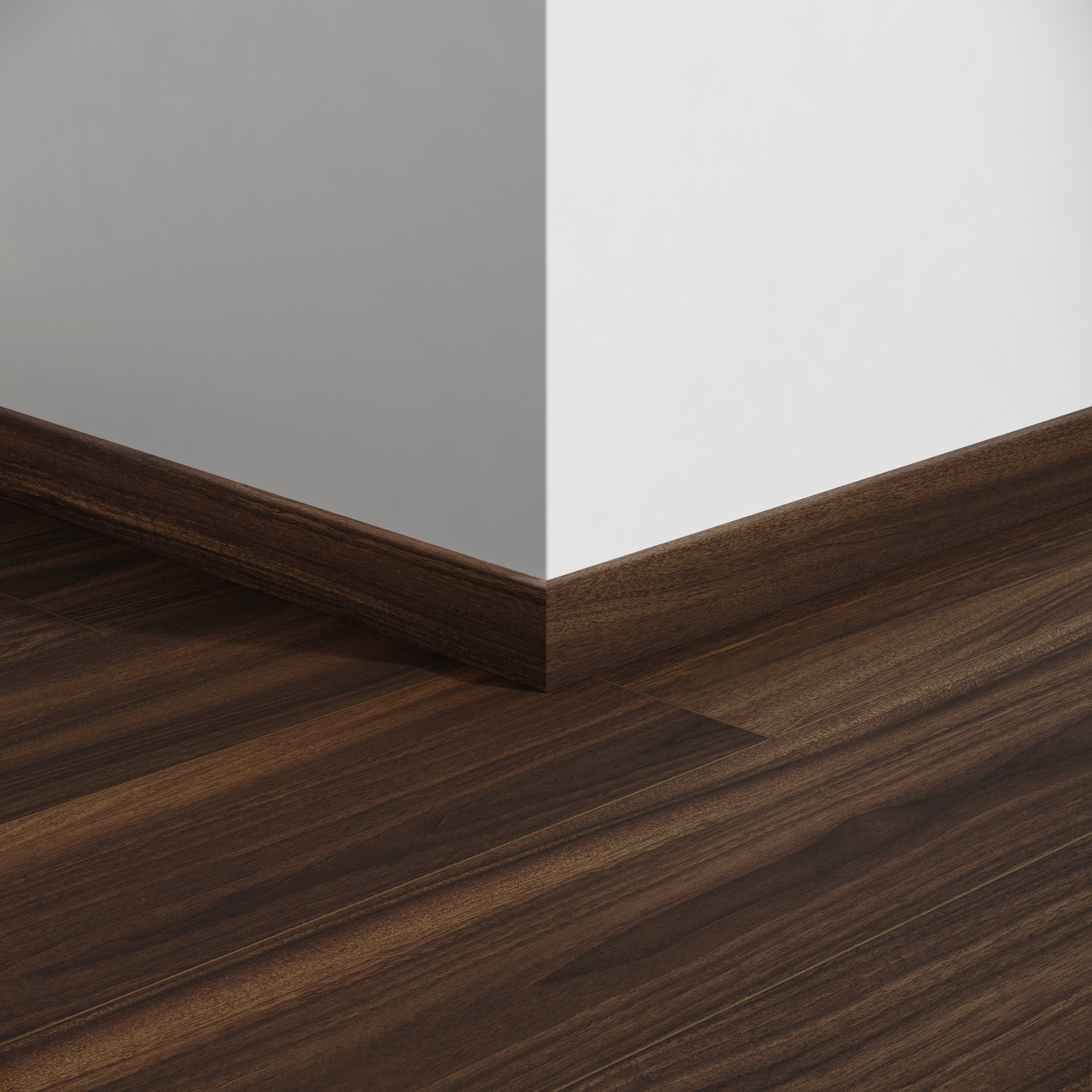 Plinthe 60 Walnut Brown 2,4M Parquet stratifié 2400x12x60mm - 9,6M2/P