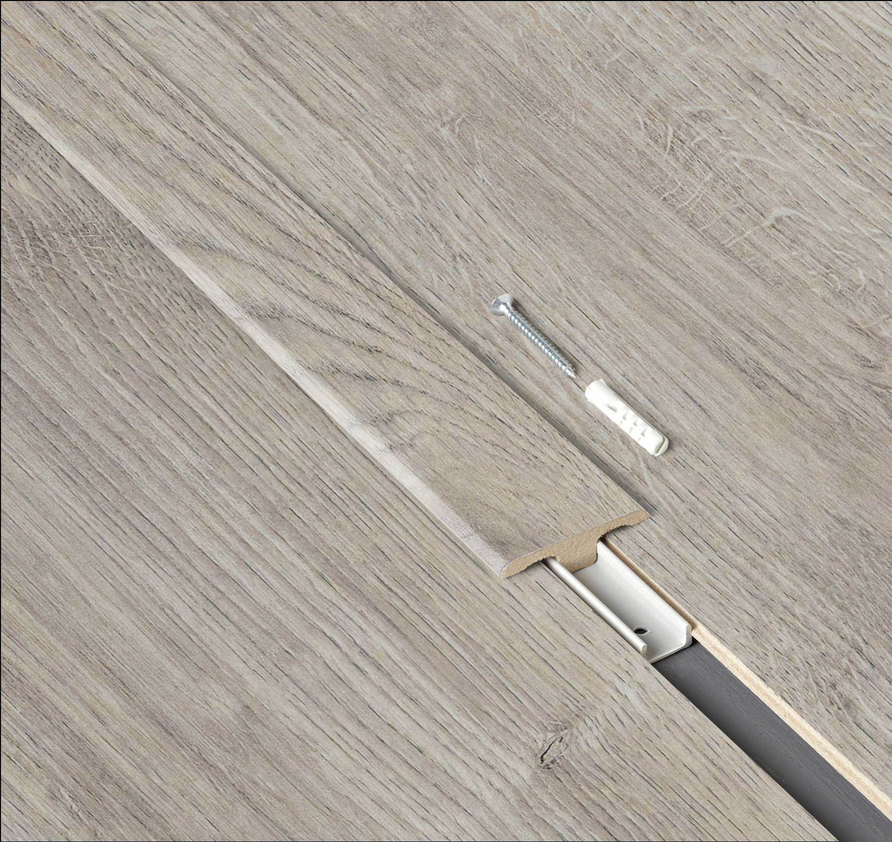 Barre jonction Dune Oak 2,4M Pour sol haute pression 2400x44x11mm