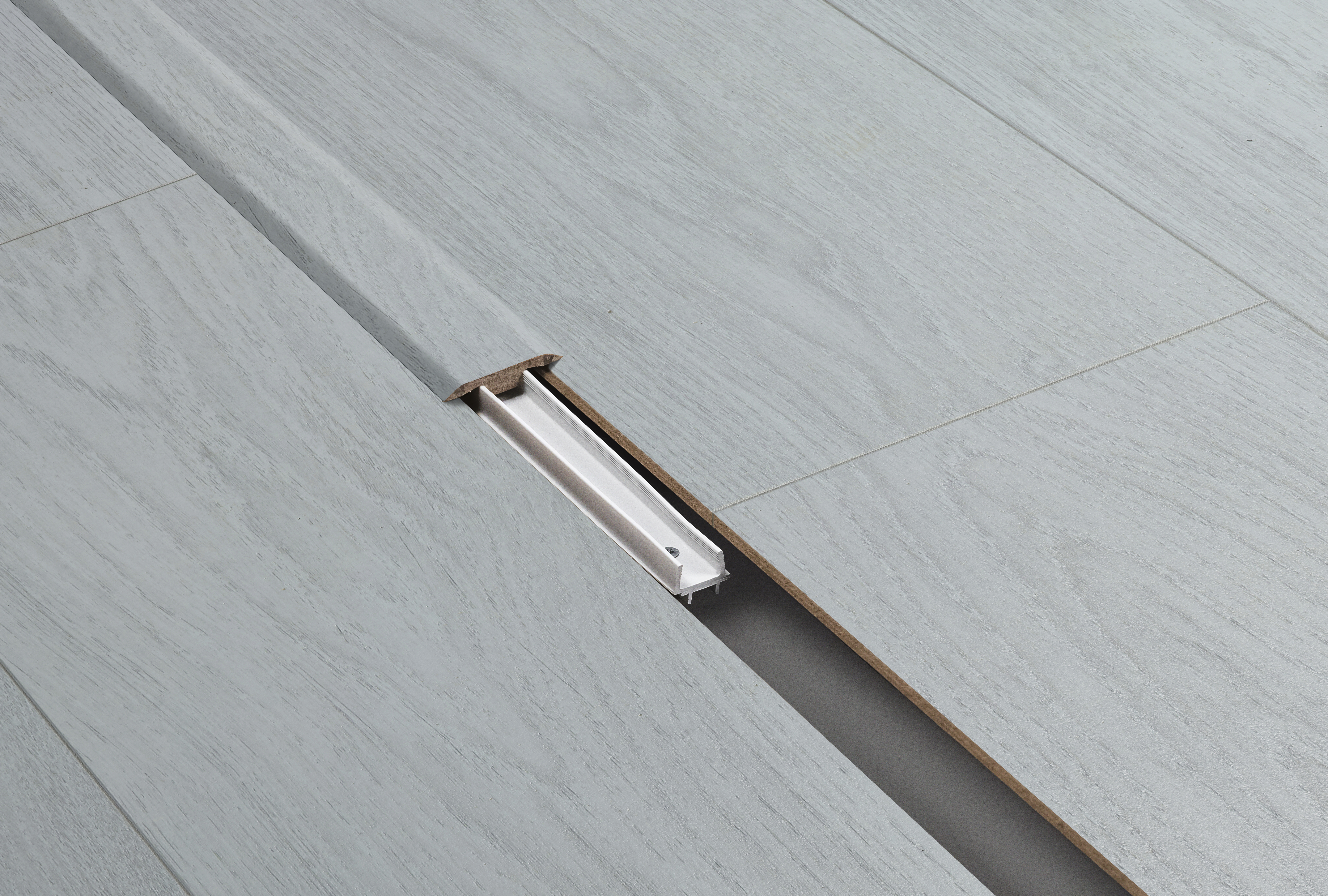 Barre jonction Charme White 1M Pour parquet stratifié 1000x40x8mm