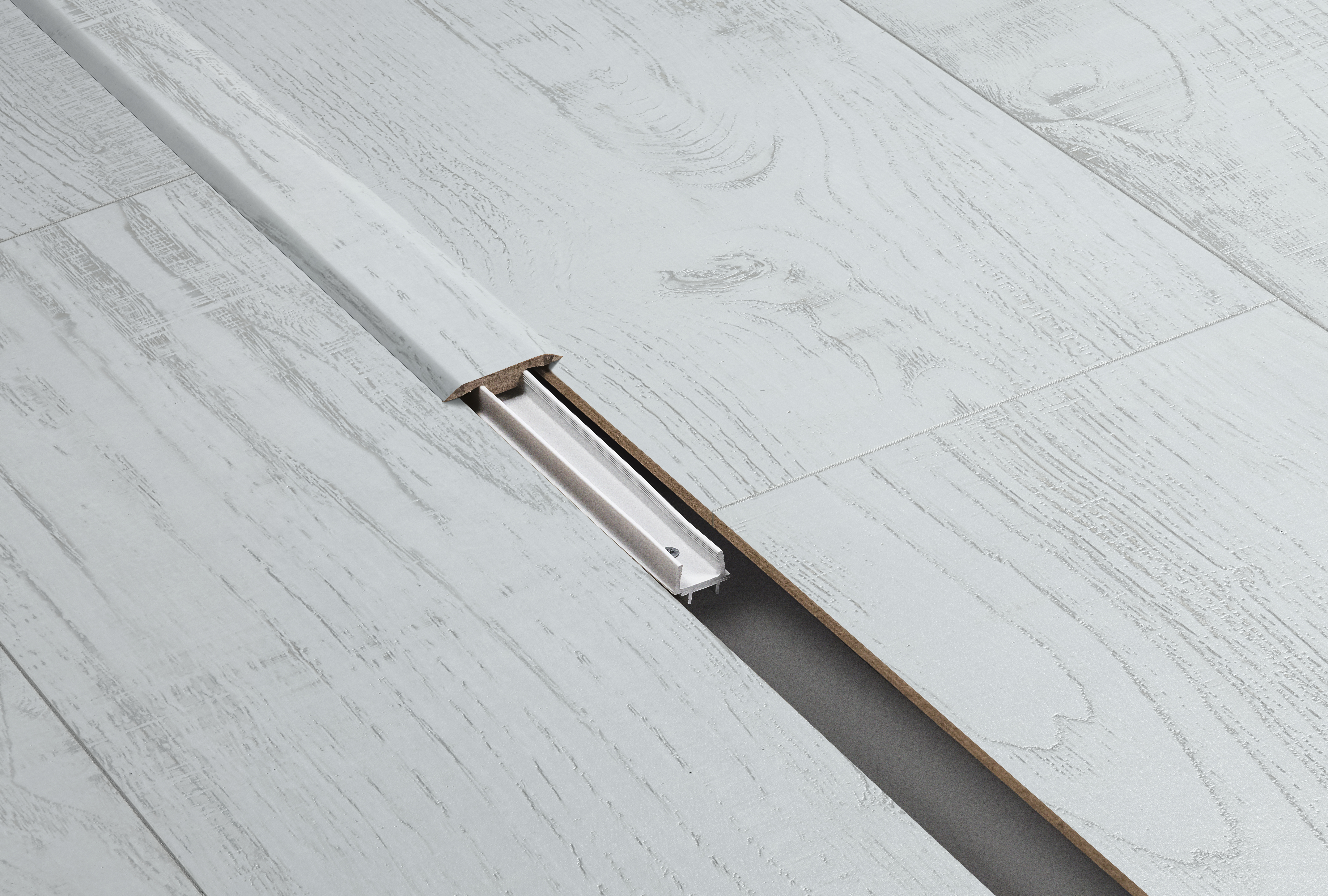 Barre jonction Chestnut White 1M Pour parquet stratifié 1000x40x8mm