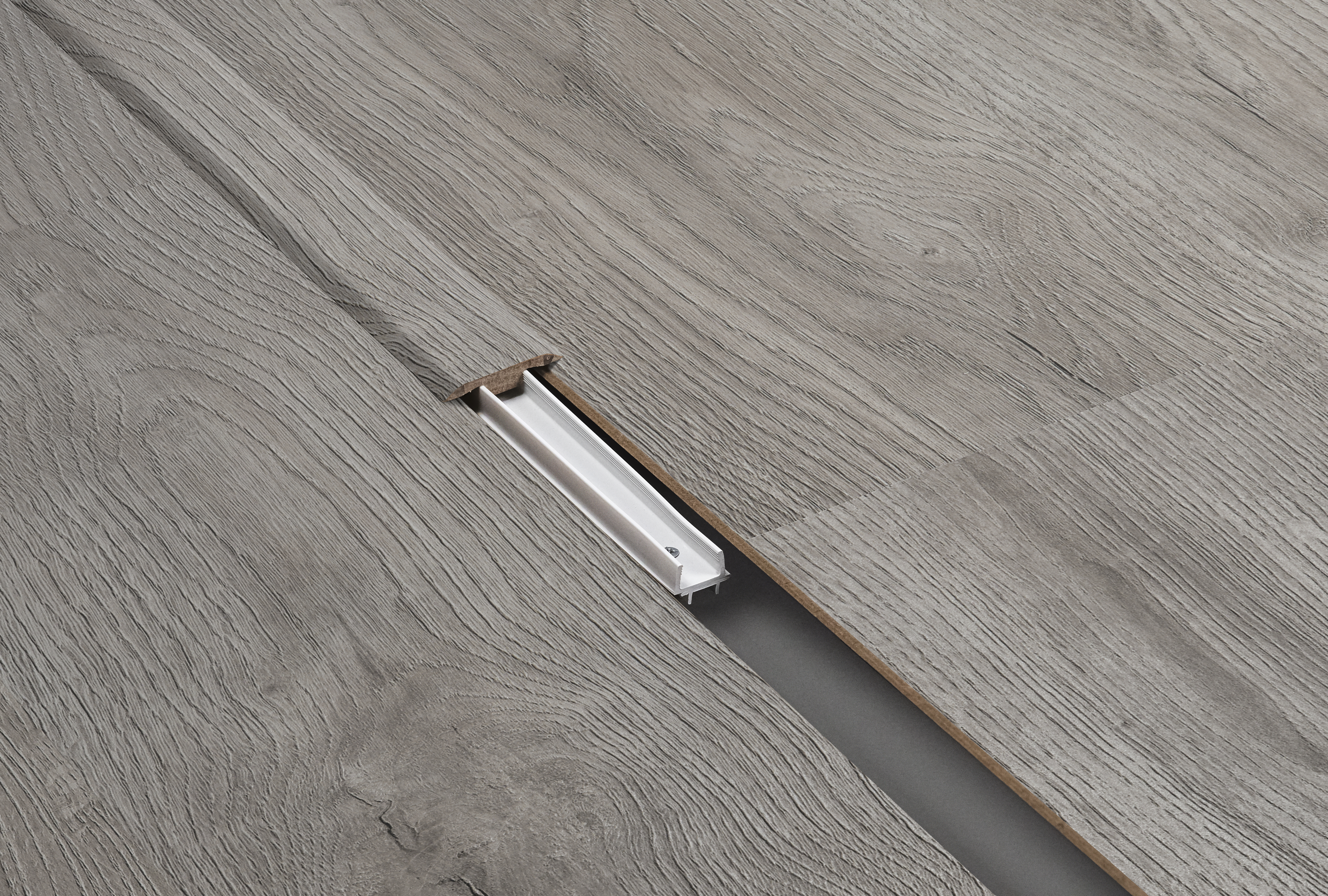 Barre jonction Epic Grey 1M Pour parquet stratifié 1000x40x8mm