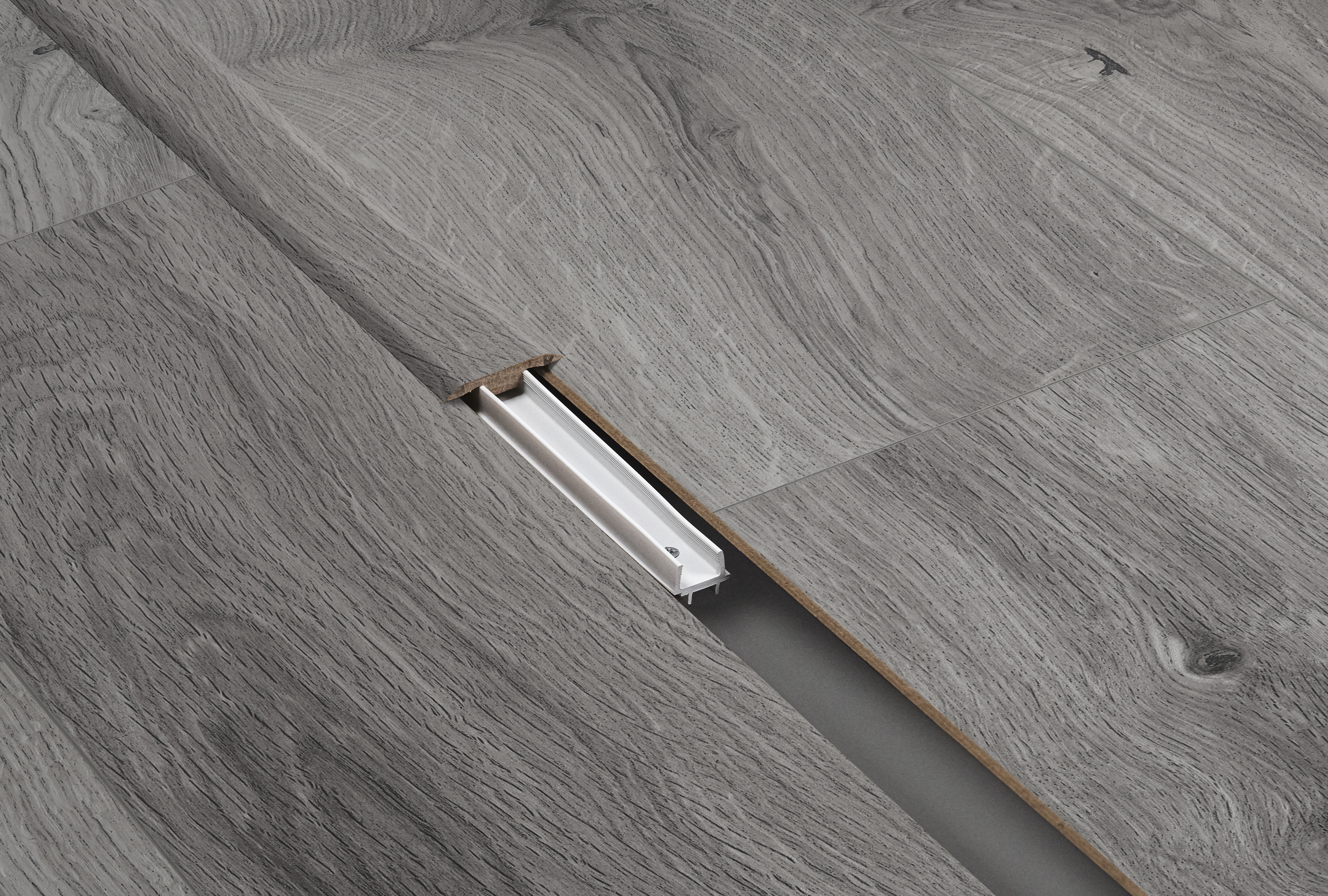 Barre jonction Gyant Light Grey 2,4M Pour parquet stratifié 2400x40x8mm