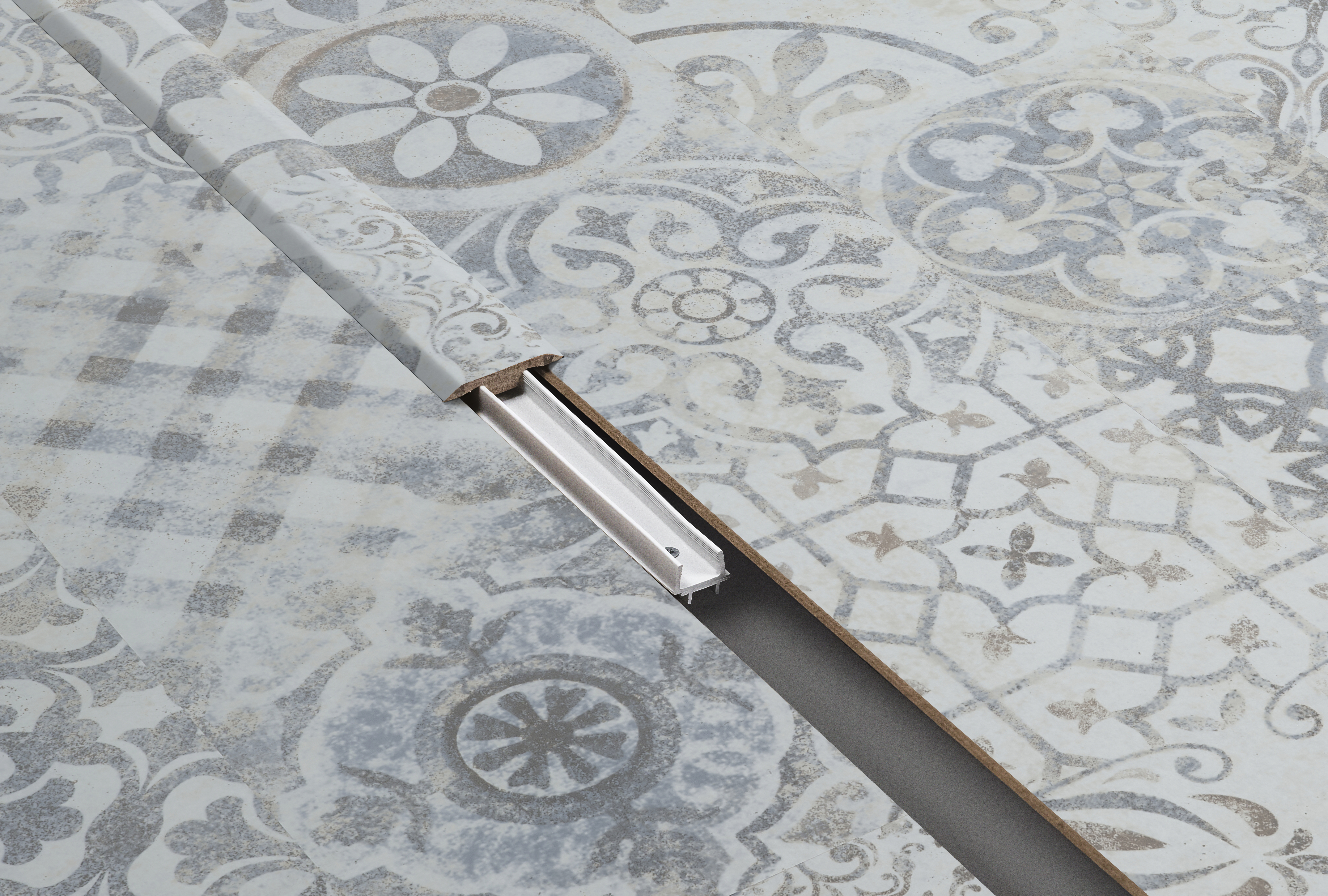 Barre jonction Retro Chic Blu Gr 2,4M Pour parquet stratifié 2400x40x8mm